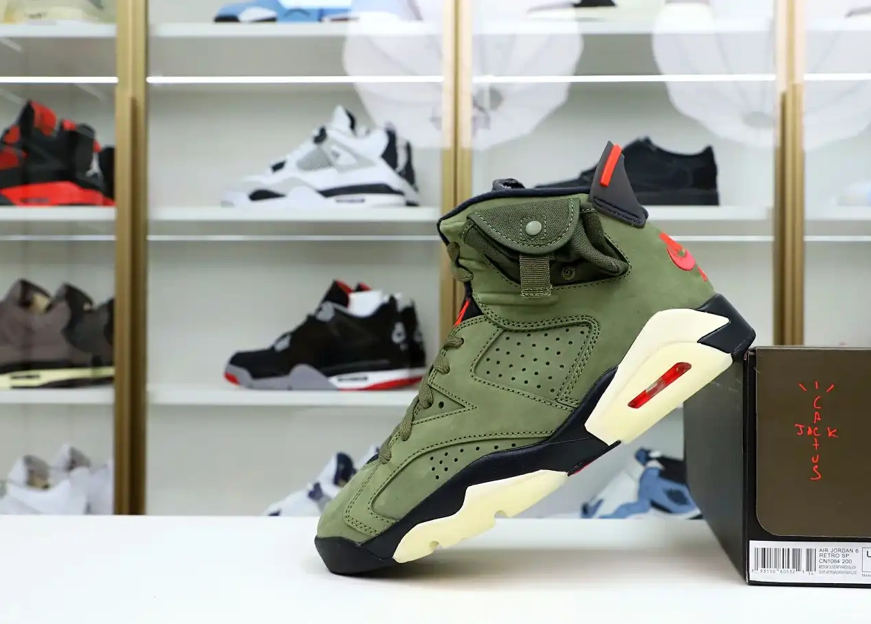 6 JORDAN SCOTT 'OLIVE' X RETRO TRAVIS AIR 0423